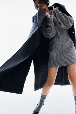 Vestido en punto de canale con escote barco - H&m фото 2