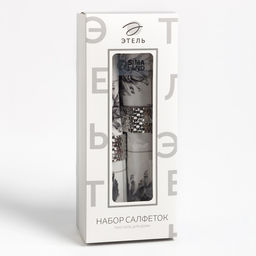 Набор салфеток сервировочных на стол Этель Christmas, 2 шт., белые, с декоративными кольцами, 45?45 см