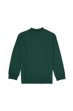 Erkek _ocuk Koyu Ye_il Basic Bisiklet Yaka Sweatshirt Sepette S_rpriz _ndirim - U.s. polo assn фото 2
