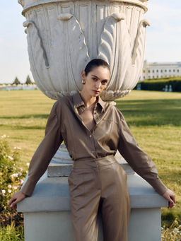 Рубашка женская 12411-33046 beige