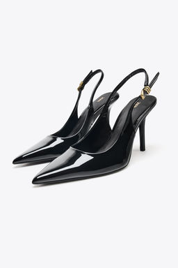 METAL BUCKLE HEELS - Zara фото 6