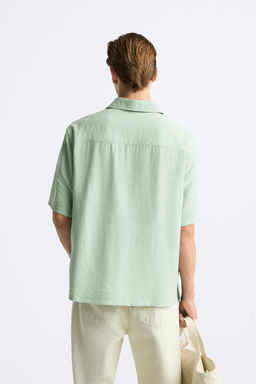 DOKULU VISKOZ KARISIMLI GOMLEK - Zara фото 13