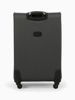 Чемодан на колёсах большой 97 л (L), на молнии, с увеличением, кодовый замок, 4 колеса, серый