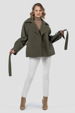 01-12135 Пальто женское демисезонное (пояс) - El podio фото 3