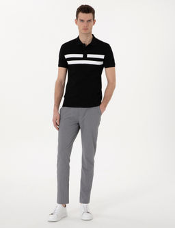 Siyah Slim Fit Ti__rt