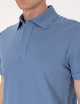 Mavi Slim Fit %100 Pamuk K_vr_lmaz Amerikan Pike Polo Yaka Basic Ti__rt - Pierre cardin фото 14