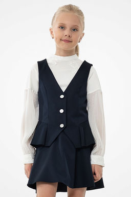 Школьный жилет для девочки Mooriposh, модель 1103/1