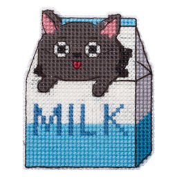 Klart набор для вышивания 8-553 Магниты. Коты прохладительные 7.5 х 7 см