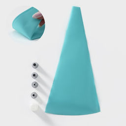 Набор кондитерский, 6 предметов: адаптер, мешок, 4 насадки d=1.8 см, бирюзовый