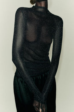 METALLIC THREAD TOP - Zara фото 2