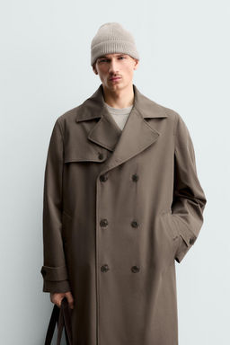 TRENCH WATER REPELLENT MANTECO® ORIGINS / Marr?n / Topo - Zara фото 2