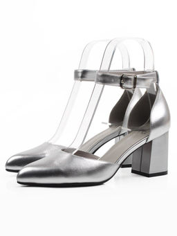 06-A71A-82MT GREY/SILVER Туфли женские (натуральная кожа)
