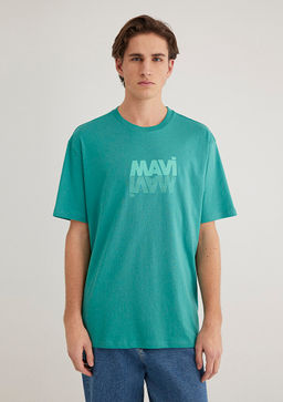 Mavi Logo Bask?l? Mavi Tisort  фото 3