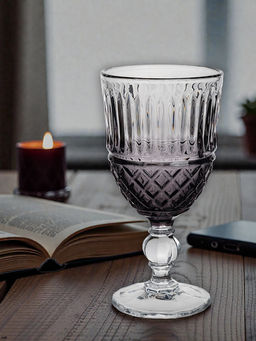 Бокал-кубок для вина, 260 мл, стекло Р, серый градиент, Poem - Anna lafarg фото 7