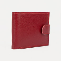 Кошелёк на кнопке, цвет красный