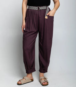 Брюки #ОКТ085008, сливовый - Dommod фото 2