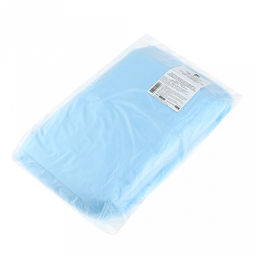 Простыня медицинская одноразовая "Soft" 70х200см, нестерильная, нетканный материал - спанбонд, 10мкм, индивидуальное сложение, голубой, в упаковке 25шт, ТУ 32.50.50-005-64015714-2020 (Россия)