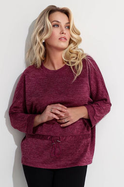 Видеообзор. Блузка женская 4326/02/Винный меланж