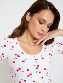 Блузка жен. Bette белый принт