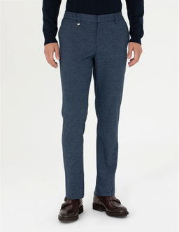 Lacivert Ekstra Slim Fit Kuma_ Pantolon
