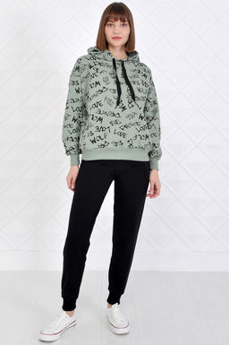 Арт. 2350 Костюм с брюками женский 44-52 (5 шт) Цвет:верх- полынь, низ-черный - Калинка фото 23