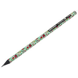 Цена за 4шт. Карандаш чернографитный BRAUBERG "CALAVERAS", 1 шт., HB, корпус ассорти