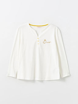 Ka??k Yaka Nak??l? Hamile Pijama ?st?