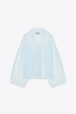 SEMI-SHEER KNITTED BLOUSE - Zara фото 7