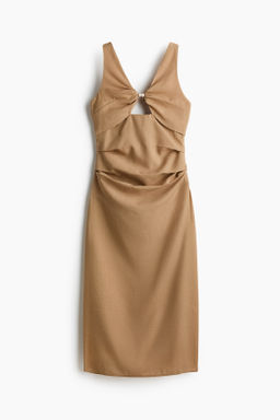 Vestido cut-out en mezcla de lino - H&m фото 5