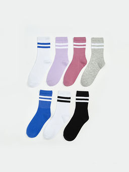 ?izgili K?z ?ocuk Soket ?orap 7li