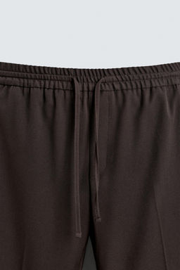 PANTAL?N CINTURA JOGGER CONFORT / Chocolate - Zara фото 9