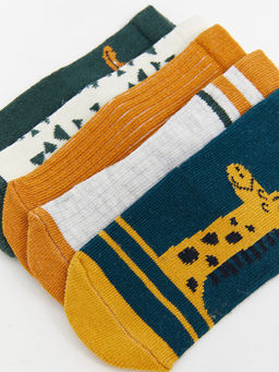 Bask?l? Erkek Bebek Soket ?orap 5li - Waikiki фото 3