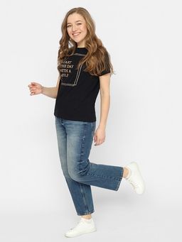 CRB wear/FSSW 60247-22 Футболка женская,черный/Ex.Cherubino  фото 3