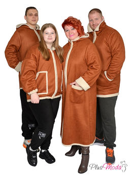 Дубленка-куртка Модель №1790 размеры 44-84 - Plusmoda фото 10