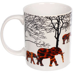Цена за 2 шт. Кружка керамическая 330мл "Сафари парк", микс рисунков