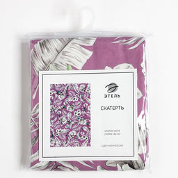 Скатерть Этель Tropical 180х147 см, 100% хлопок, саржа 190 г/м2  фото 2