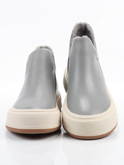 01-XKL24-069R GRAY/BLUE Ботинки демисезонные женские (натуральная кожа, байка)