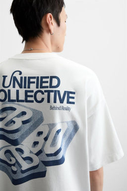 CONTRAST PRINT T-SHIRT - Zara фото 7