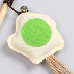 Дразнилка-удочка из эко-материалов Звезда с перьями - Пижон фото 3