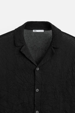 CREASED-EFFECT KNIT SHIRT - Zara фото 8