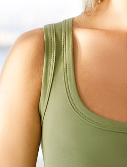 VILATTE / Топ из премиального хлопка с эластаном  фото 2