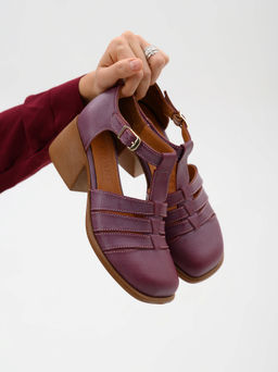 Босоножки 5036.23663bе.Вакса бордо+коричневый