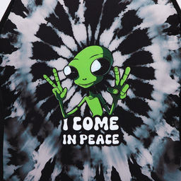 Рюкзак текстильный Инопланетянин, 38х14х27 см, цвет чёрный - Nazamok фото 4