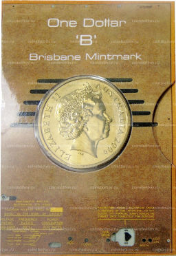 Монета 1 доллар 2006 года В Австралия 50 лет австралийскому телевидению (в блистере)