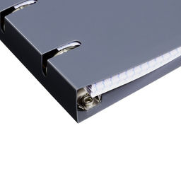 Тетрадь на кольцах, в клетку, 120 листов Серая, пластиковая обложка, блок офсет - Calligrata фото 5