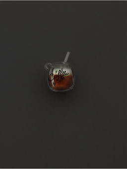 Цена за 5 шт. Подвеска для творчества акрил «Кофе с трубочкой», светится в темноте, 1.6×1.6×2.1 см, МИКС