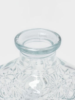 Банка для сыпучих Доляна «Парфе. Узор», 170 мл, 6.6×12.6 см, с пробковой крышкой, стекло, прозрачная