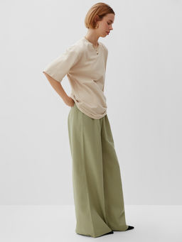 Брюки женские oversize MINAKU: Safari, цвет мятный, размер 52