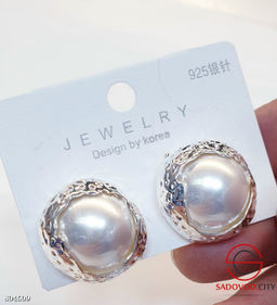 Серьги крупным жемчугом - Bruno фото 8