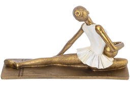 Статуэтка 22*8*14 см "Гимнастка с мячом", золото